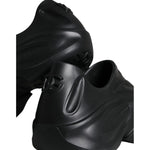 Dolce & Gabbana Black Foiled Rubber Toy Low Top Sneakers Shoes MV5881-44