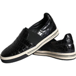 Dolce & Gabbana Black Leather Loafers Slippers Casual Shoes MV5919-39