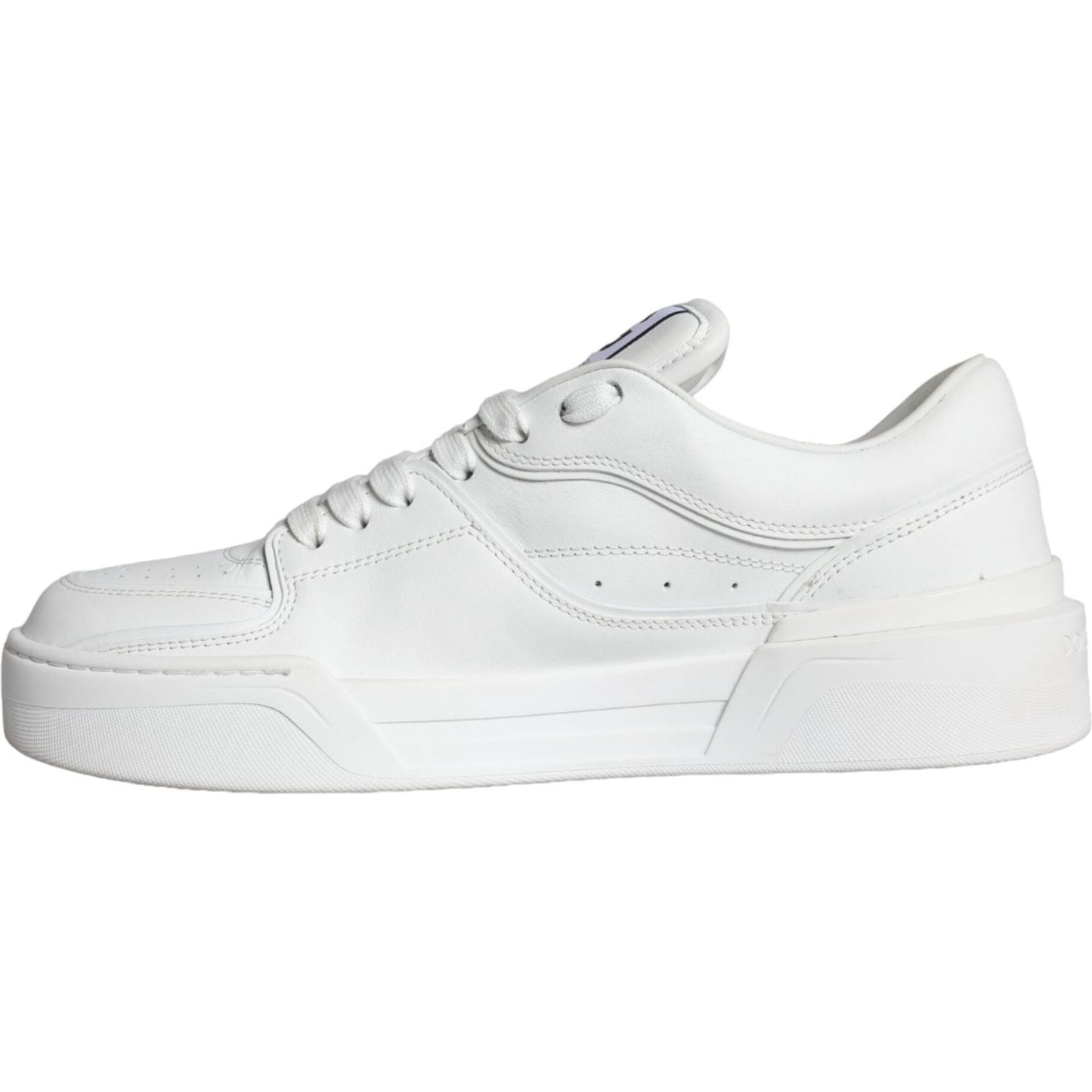 Dolce & Gabbana White Miami Leather Low Top Sneakers Shoes MV6124-41