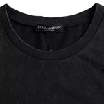 Dolce & Gabbana Black Graphic Print Cotton Crew Neck T-shirt TSH86575-50