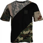 Dolce & Gabbana Multicolor Camouflage Cotton Round Neck Men T-shirt TSH86463-46