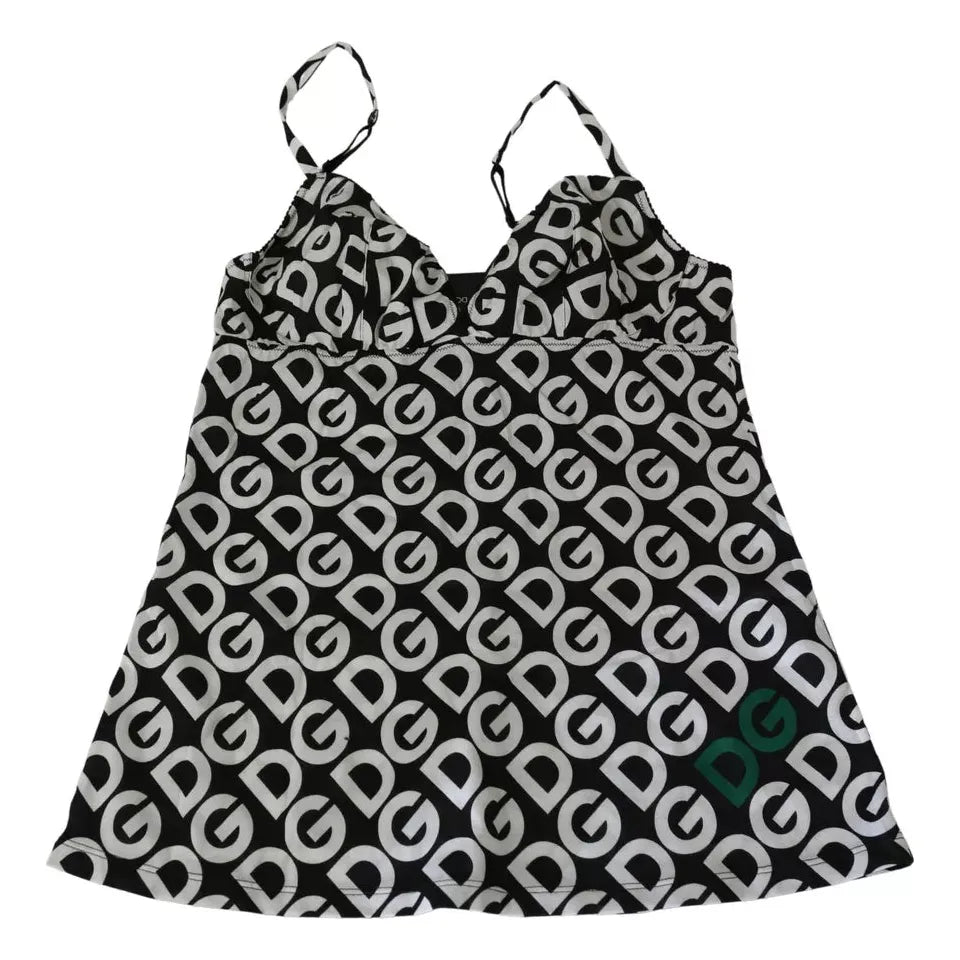 Dolce & Gabbana Black DG Mania Print Sleeveless Swimwear BIK1014-IT1
