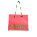 Alberta Ferretti Pink Leather Weekend Wednesday Shopping Tote Bag BAG1552