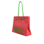 Alberta Ferretti Pink Leather Weekend Wednesday Shopping Tote Bag BAG1552