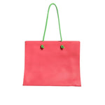 Alberta Ferretti Pink Leather Weekend Wednesday Shopping Tote Bag BAG1552