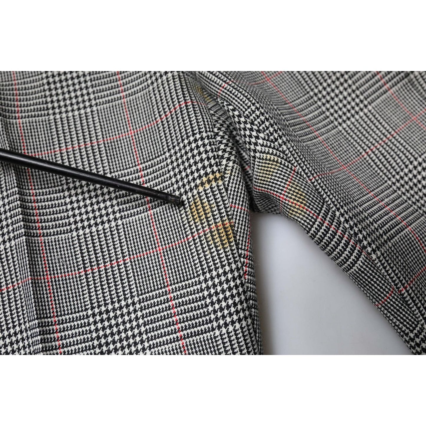 Dolce & Gabbana Gray Plaid Wool Mid Waist Women Tapered Pants PAN75520-42