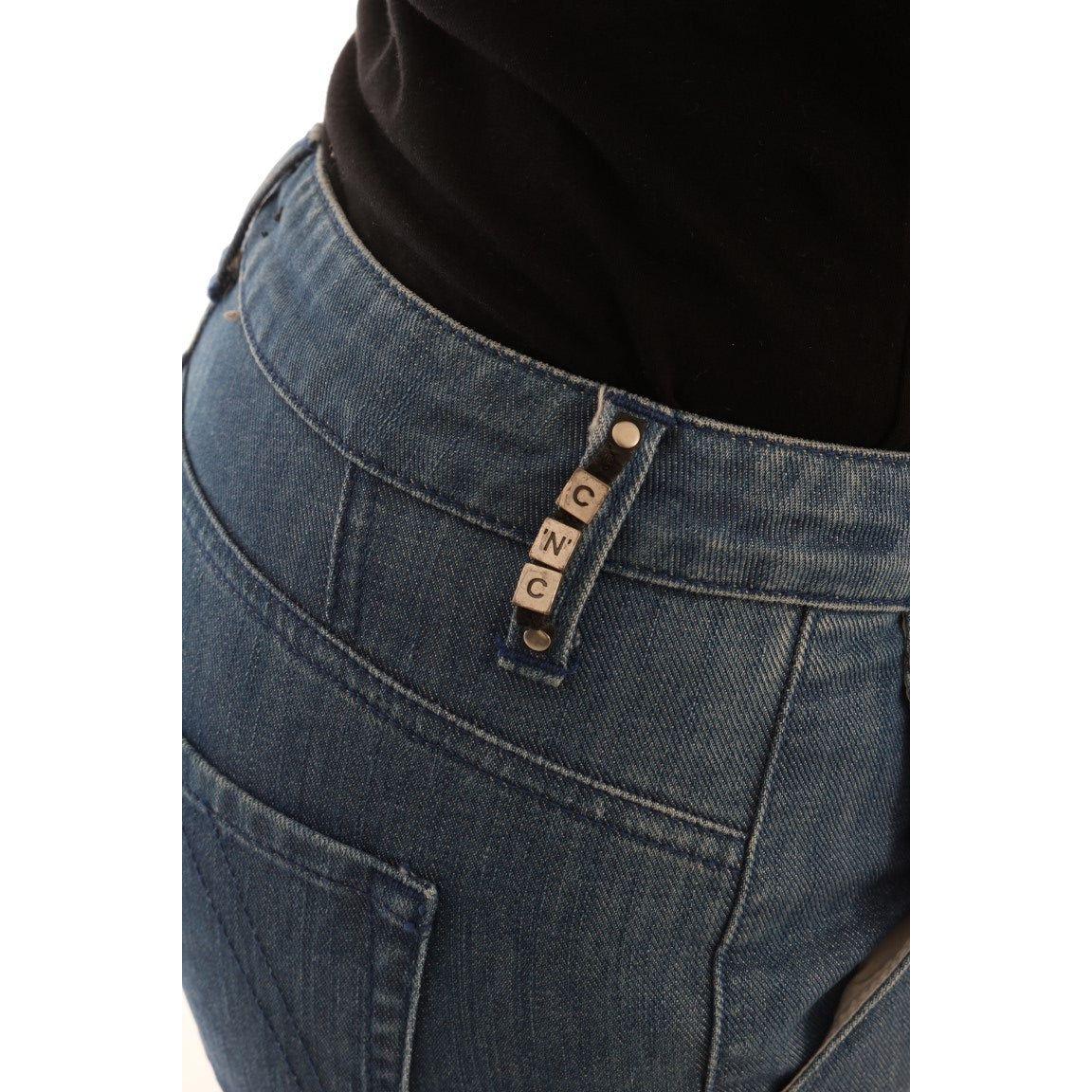 Costume National Blue Wash Cotton Slim Denim Jeans SIG30124-1
