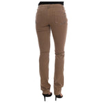 Costume National Beige Super Slim Fit Designer Jeans Jeans & Pants Costume National Dim Gray