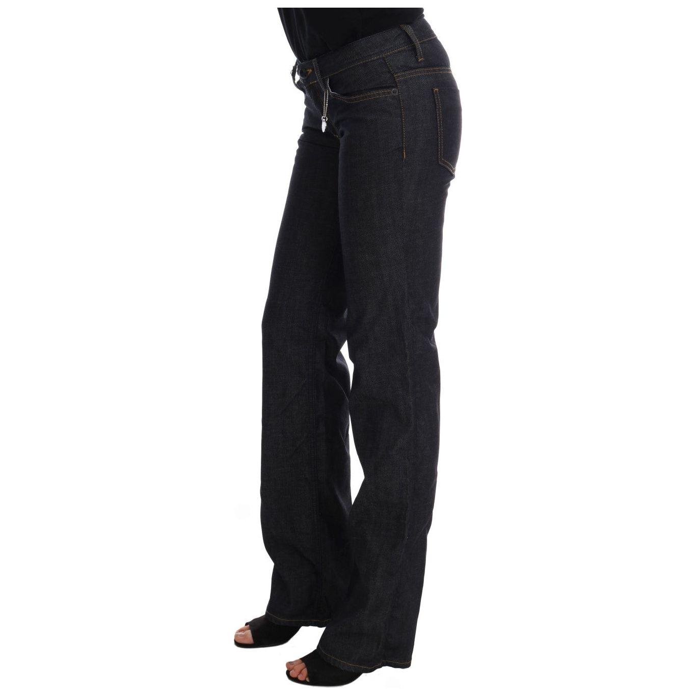 Costume National Dark Blue Cotton Classic Fit Jeans SIG30133-1