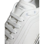 Dolce & Gabbana White Silver Daymaster Low Top Sneakers Shoes MV5095-40
