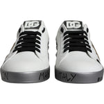 Dolce & Gabbana Dolce & Gabbana White Silver Crystal Logo Portofino Sneakers Shoes MV6153-43.5 1728,67345645728,Dolce & Gabbana,EU43.5/US10.5,Material: 100% Calf Leather,Men,Men - Shoes,New with tags,Shoes,Sneakers - Men - Shoes,White