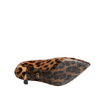 Dolce & Gabbana Brown Leopard Calf Hair Heels Pumps Shoes