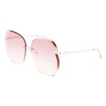 Longchamp Rose Gold Metal Sunglasses LOLO160S716AC