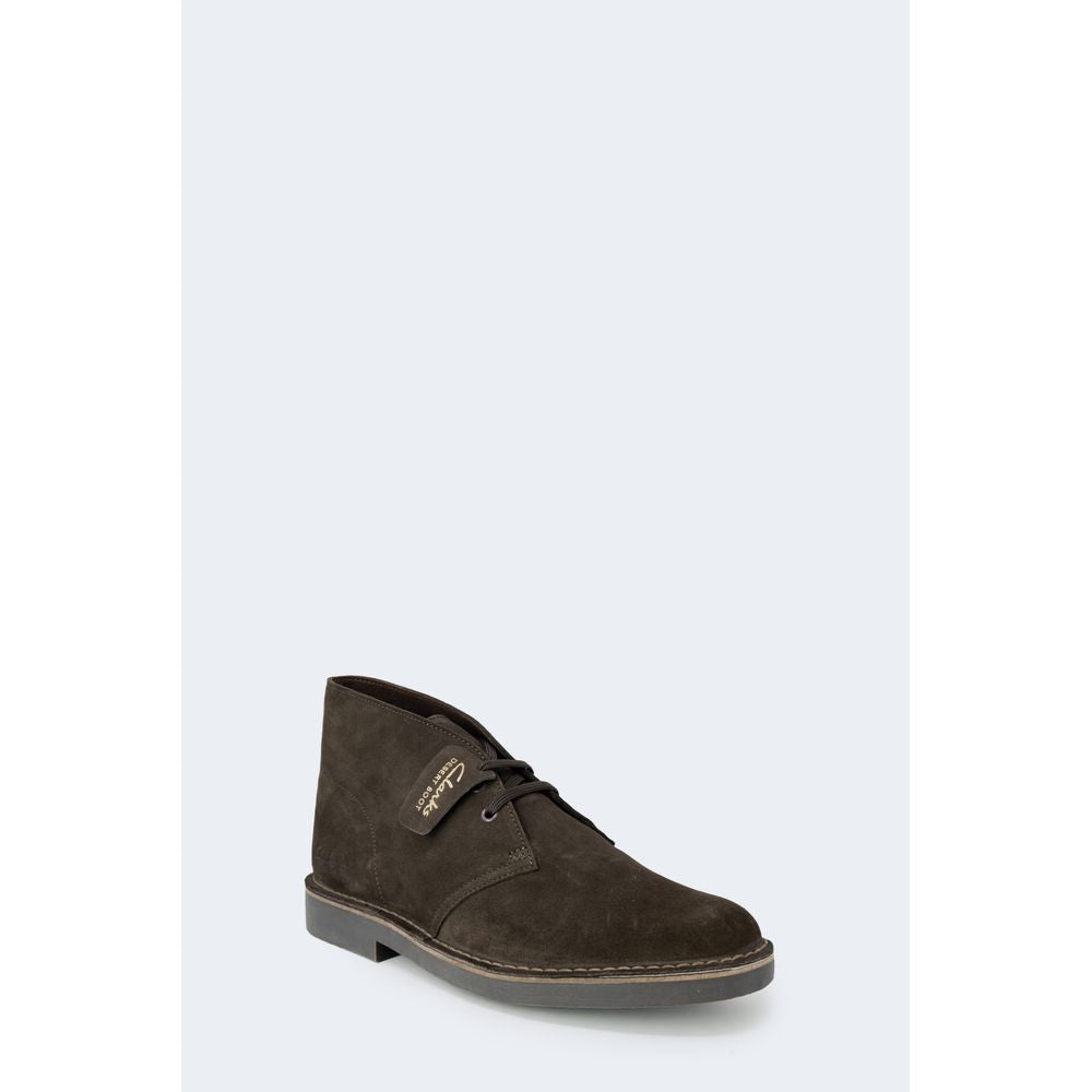 Clarks Brown Leather Boot CL-9879500140-EU44.5/US11.5