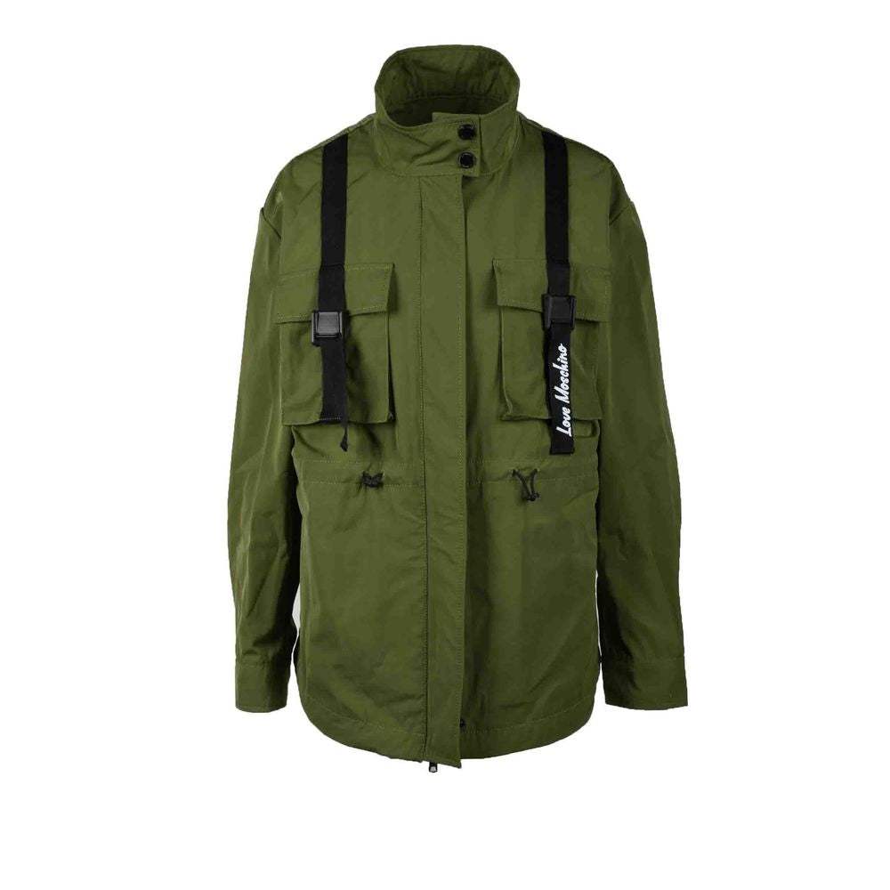 Love Moschino Green Polyester Jackets & Coat LO-15572100149-42 | S