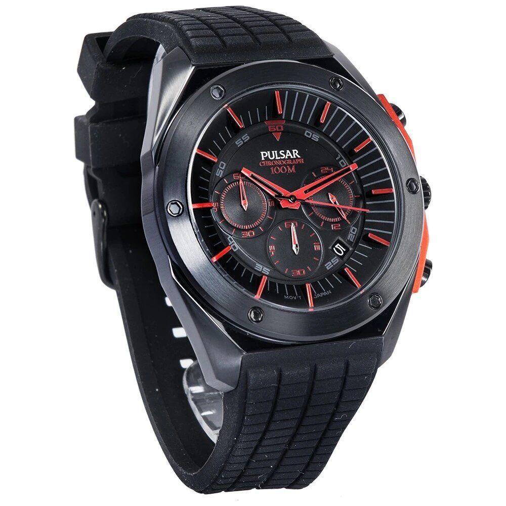 Pulsar Black Rubber Watch PUPT3463X1AC