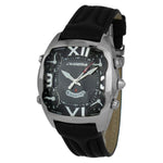 Chronotech Black Leather Watch CHCT7677M02AC