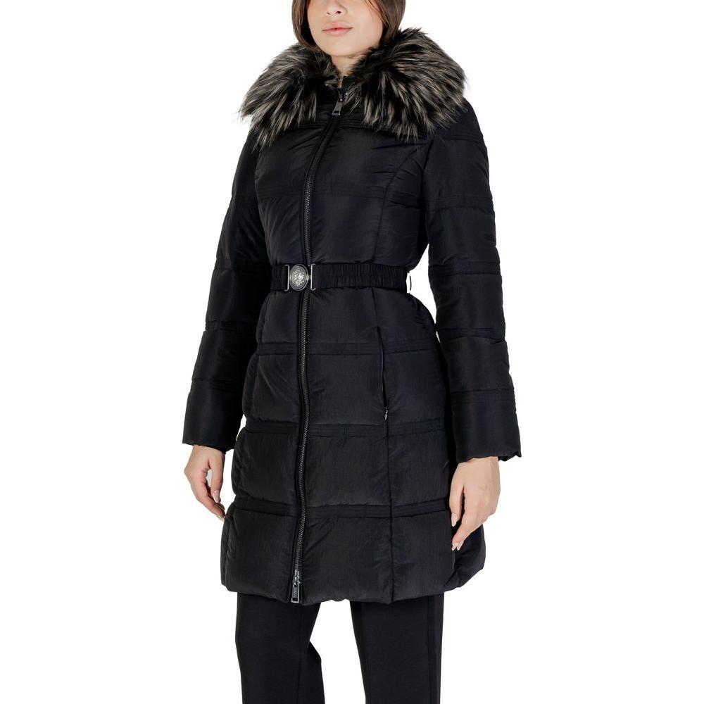 Guess Black Polyester Jackets & Coat GU-14698800009-IT40|S