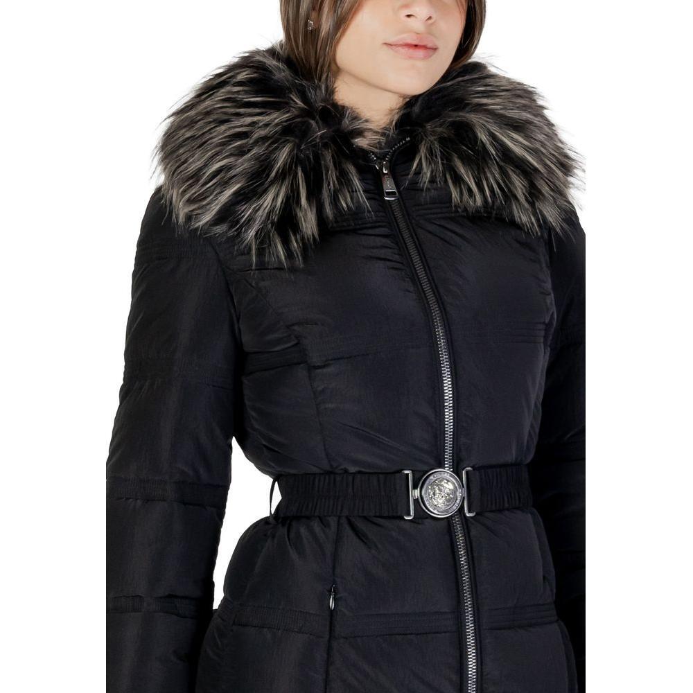 Guess Black Polyester Jackets & Coat GU-14698800009-IT40|S