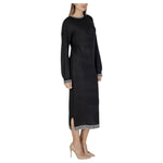 Vila Clothes Black Polyester Midi VI-15725900009-IT42|M