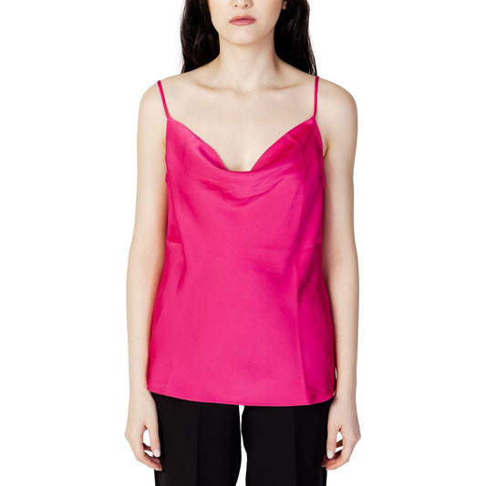 Vila Clothes Pink Polyester Tank Top