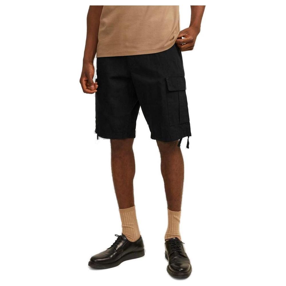 Jack Jones Black Cotton Bermuda JA-13395700009-IT44 | S