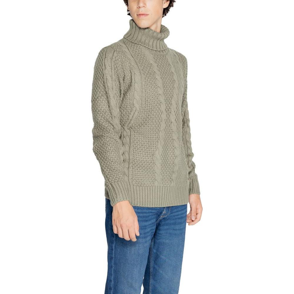 Gianni Lupo Green Polyester Sweater GI-14786902482-IT52 | XL