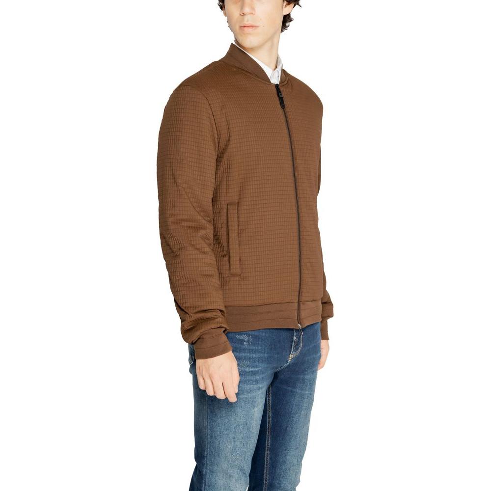 Antony Morato brown polyester jacket for men, fall winter collection
