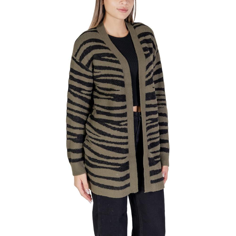 Jacqueline De Yong Green Nylon Cardigan JA-14840300148-IT44|L
