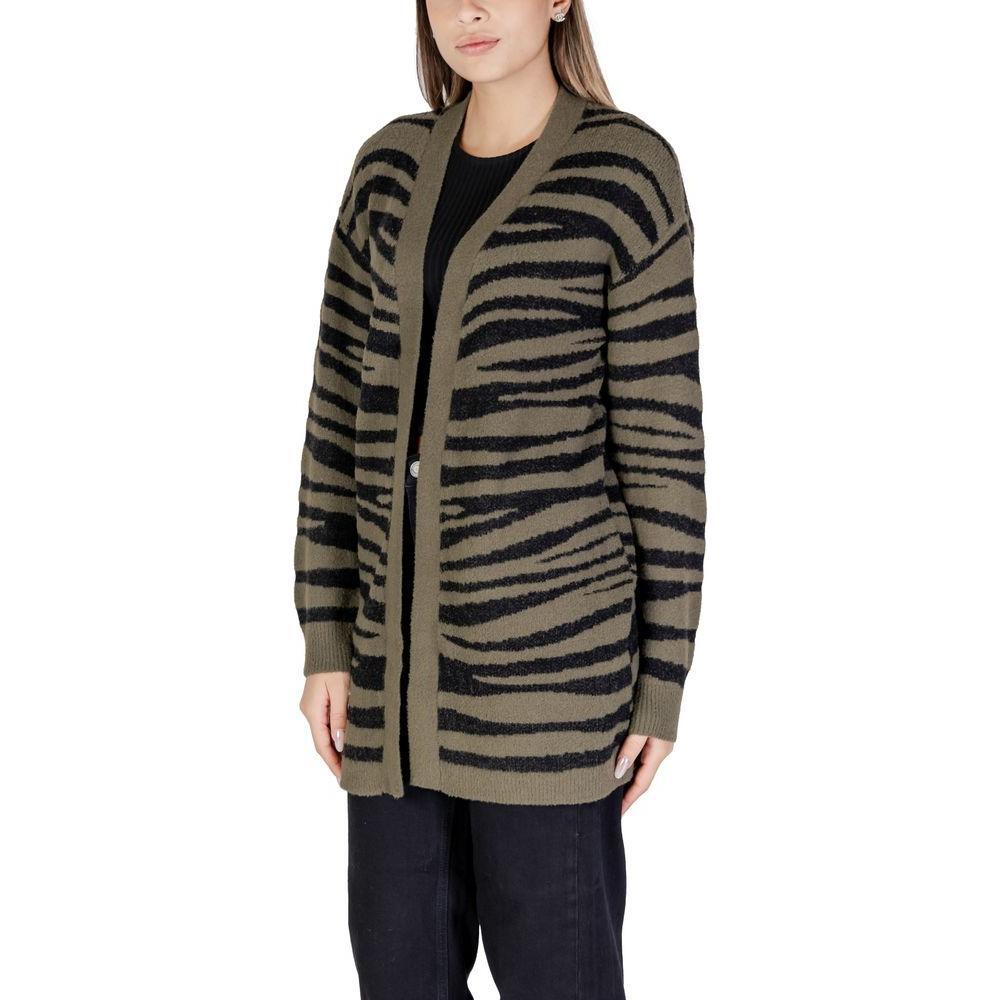 Jacqueline De Yong Green Nylon Cardigan JA-14840300148-IT44|L