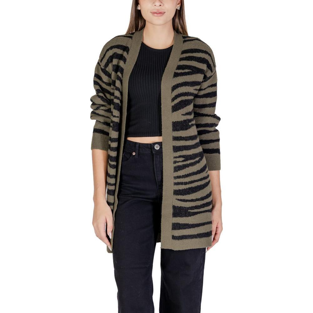 Jacqueline De Yong Green Nylon Cardigan JA-14840300148-IT44|L