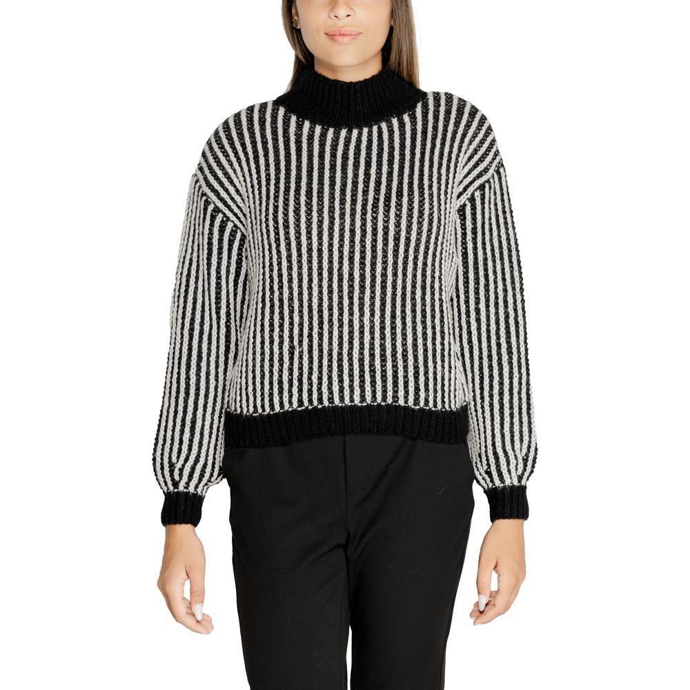 Jacqueline De Yong Black Polyester Sweater JA-14840400009-IT44|L