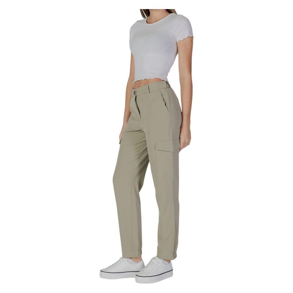 B.Young Green Polyester Pant BY-14924902482-IT38|XS