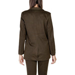ICHI Green Polyester Blazer IC-15419600149-IT42|M