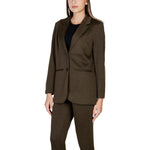 ICHI Green Polyester Blazer IC-15419600149-IT42|M