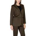 ICHI Green Polyester Blazer IC-15419600149-IT42|M