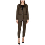 ICHI Green Polyester Blazer IC-15419600149-IT42|M