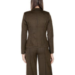 ICHI Green Polyester Blazer IC-15419800149-IT40|S