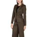 ICHI Green Polyester Blazer IC-15419800149-IT40|S