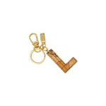 Alviero Martini Prima Classe Beige Leather Keychain ALMAPRCL-8004700127