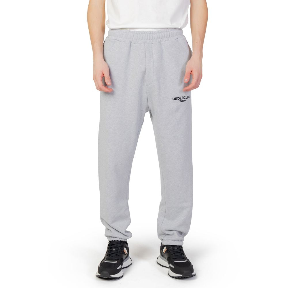 Underclub gray cotton men's sports pants, perfect for autumn/winter, 100% cotton fabric, showcasing comfortable and stylish design.