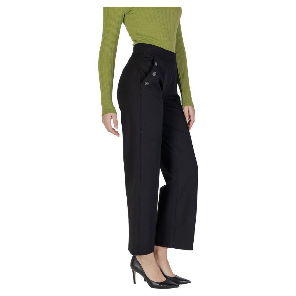 Street One Black Viscose Pant ST-15712400009-W44 | L30