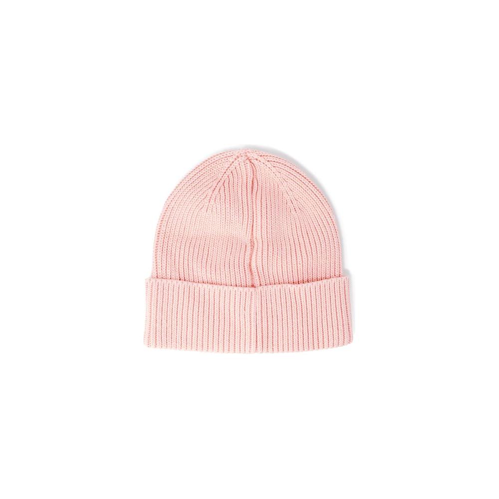 Calvin Klein Jeans multicolor cotton beanie with ribbed design and embroidered logo, perfect for stylish winter outings.