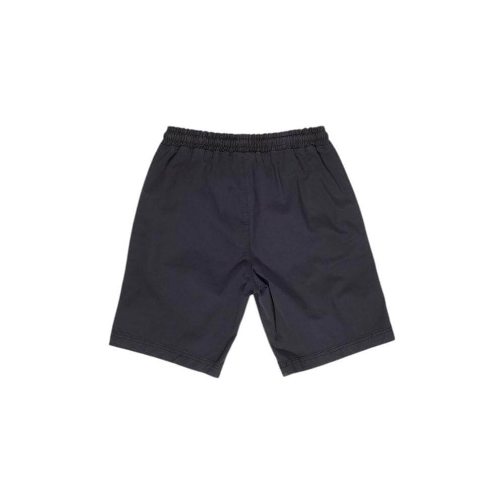 Refrigiwear men's black cotton Bermuda shorts for fall/winter, 98% cotton, 2% elastane, comfortable elastic waistband