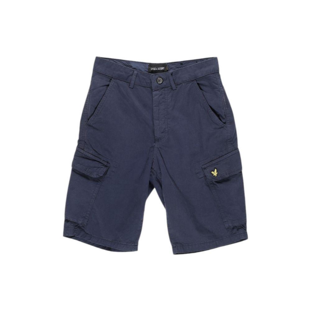 Lyle & Scott Blue Cotton Bermuda LY-15919900010-W28