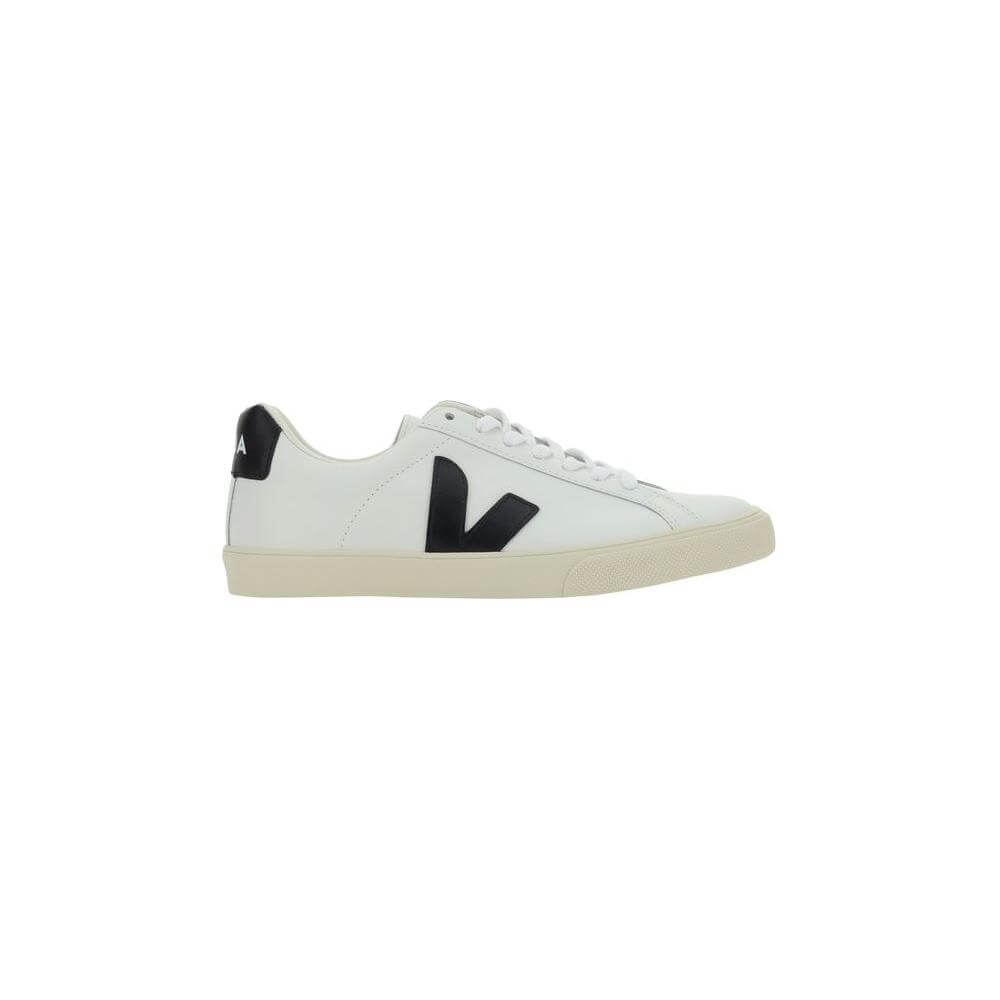 Veja Esplar Calfskin Sneakers with contrast logo and lace-up closure