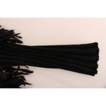 Dolce & Gabbana Black Fringes Wool Pullover Sweater KOS1131#2-1