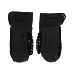 Dolce & Gabbana Studded Black Leather Gentleman's Gloves Dolce & Gabbana Black