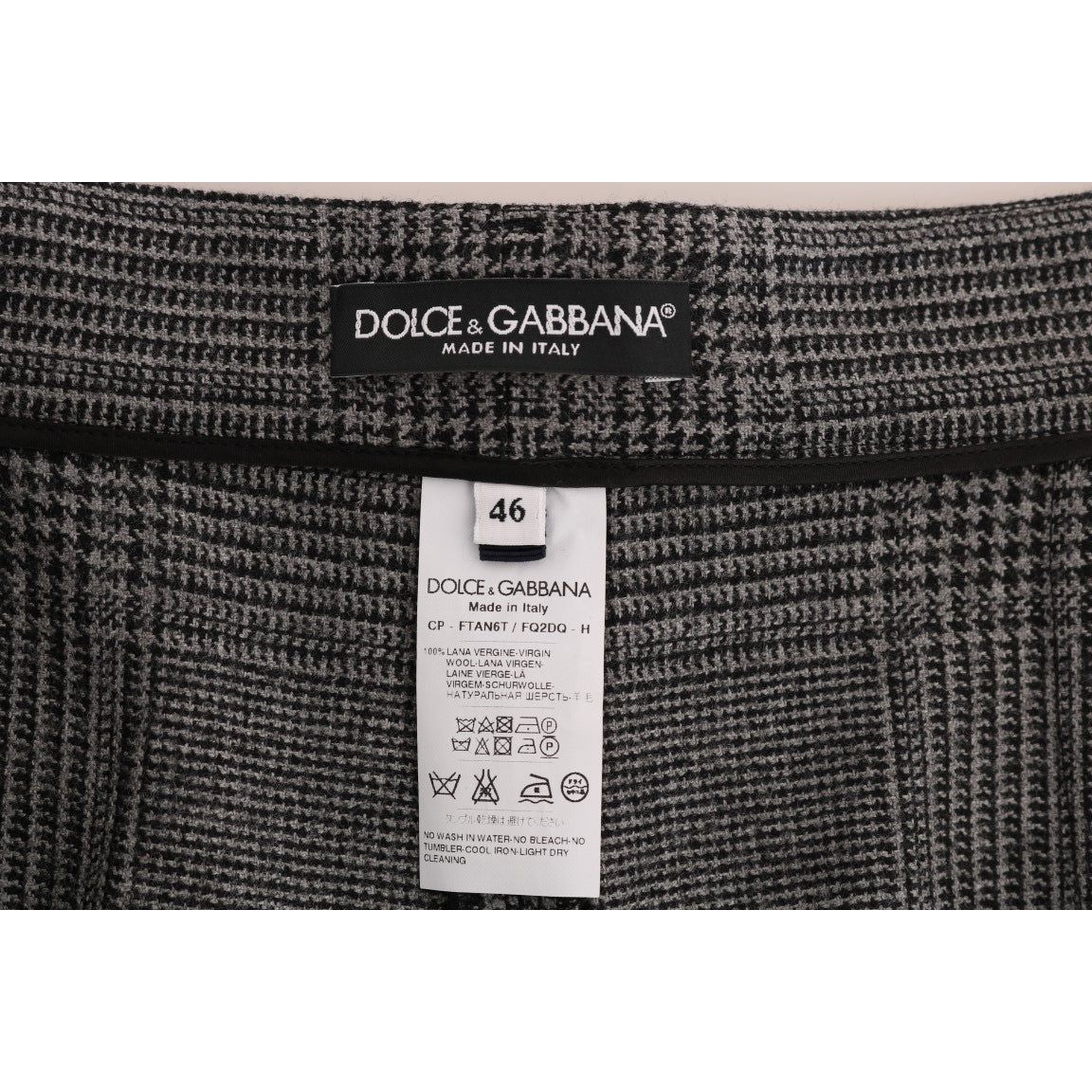 Dolce & Gabbana Gray Wool Capri Pants BYX1219-1