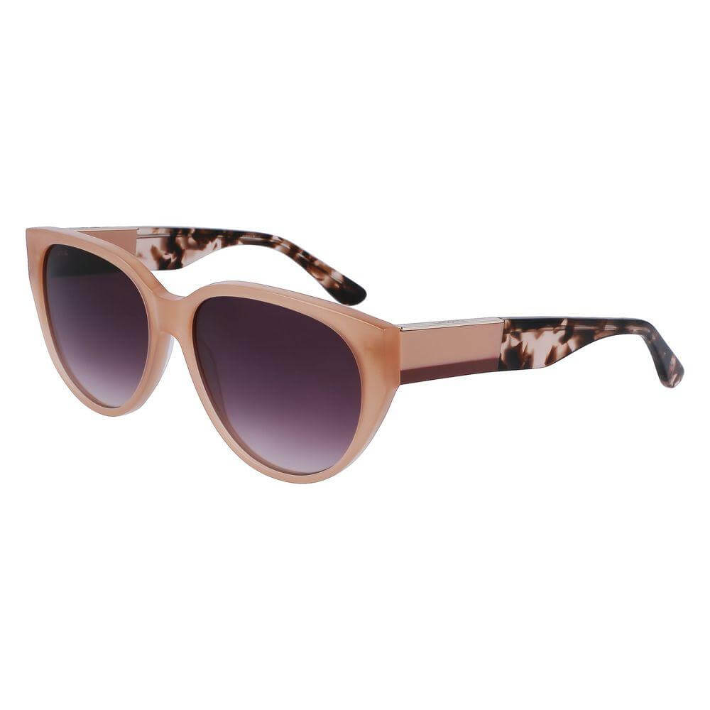 Lacoste multicolor acetate sunglasses for women, model L985S-681, featuring a stylish design with a 59/16/140 mm frame.